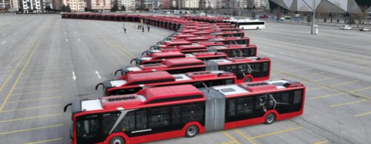 Konya's Public Transport Fleet Expanded with 53 New Buses
