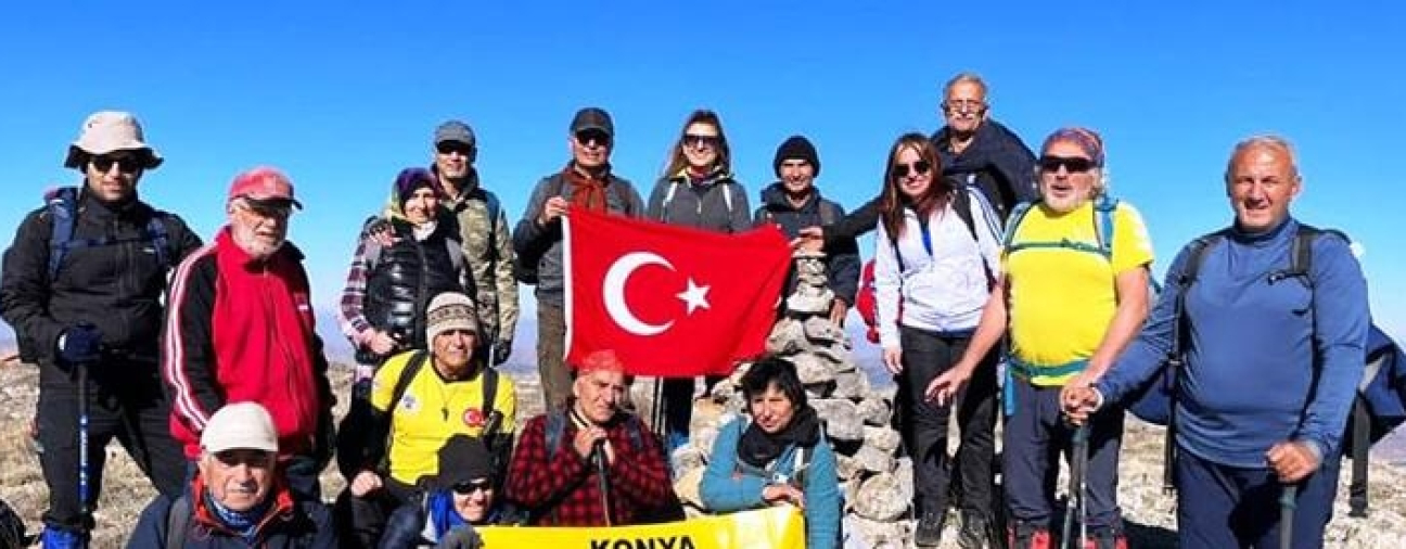 Mountaineers at the Summit of Konya Mountain