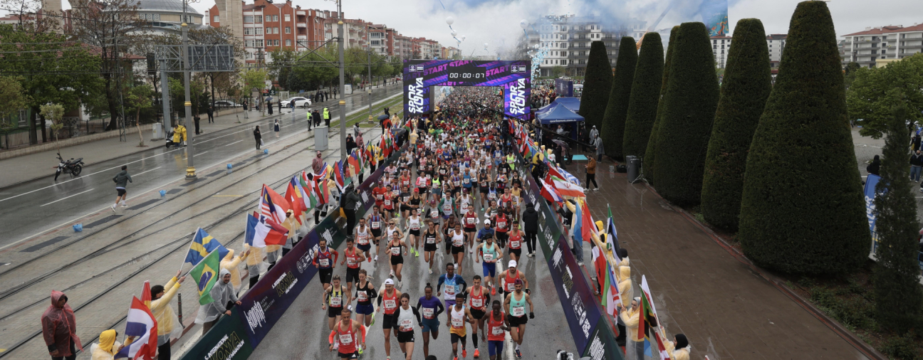 Konya Welcomes Global Athletes for Major Marathon Event