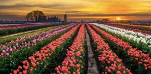 Colorful Spring Bloom at the Ismil Tulip Fields in Konya