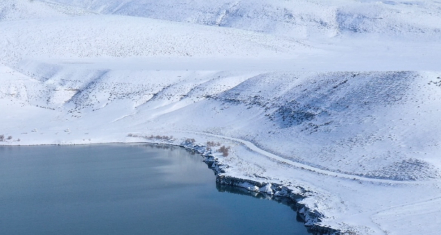 Acıgöl Covered in Snow