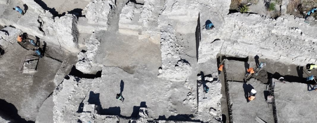 Foundations of the Seljuk-Era Larende Gate Unearthed